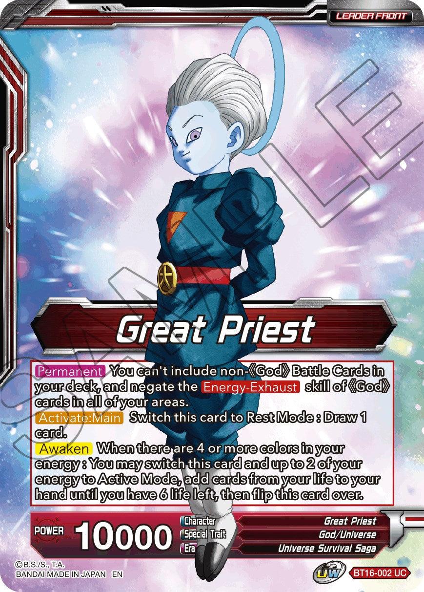 Great Priest // Great Priest, Commander of Angels (BT16-002) [Realm of the Gods Prerelease Promos] - POKÉ JEUX