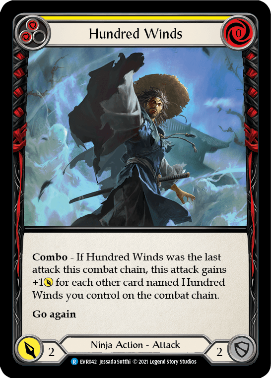 Hundred Winds (Yellow) [EVR042] (Everfest) 1st Edition Normal - POKÉ JEUX