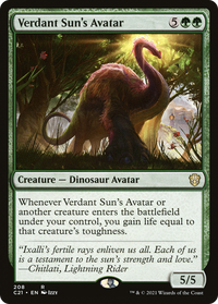 Verdant Sun's Avatar [Commander 2021]