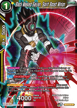 Black Masked Saiyan, Spirit Boost Minion (Starter Deck - Darkness Reborn) (SD16-05) [Cross Spirits] - POKÉ JEUX