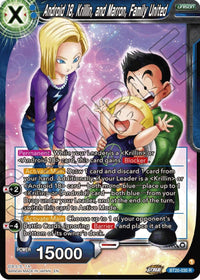 Android 18, Krillin, and Maron, Family United (BT20-030) [Power Absorbed] - POKÉ JEUX