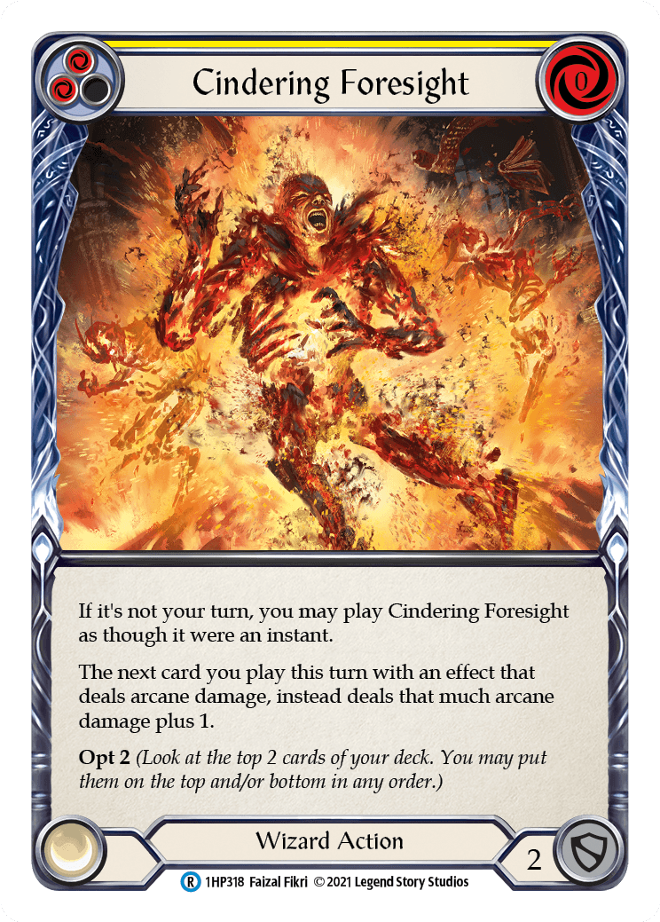 Cindering Foresight (Yellow) [1HP318] (History Pack 1) - POKÉ JEUX