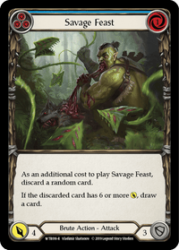 Savage Feast (Blue) [WTR016-R] (Welcome to Rathe) Alpha Print Rainbow Foil - POKÉ JEUX