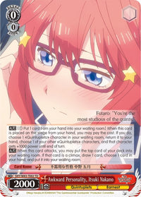 Personnalité maladroite, Itsuki Nakano (5HY/W83-TE82 TD) [Les quintuplés quintessentiels] 
