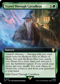 Travel Through Caradhras (LTC-127) - Tales of Middle-earth Commander: (Extended Art) Foil