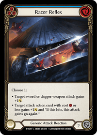 Razor Reflex (Blue) [WTR211-C] (Welcome to Rathe) Alpha Print Normal - POKÉ JEUX
