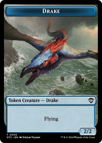 Drake // Soldier (0026) Double-Sided Token [Outlaws of Thunder Junction Commander Tokens] - POKÉ JEUX