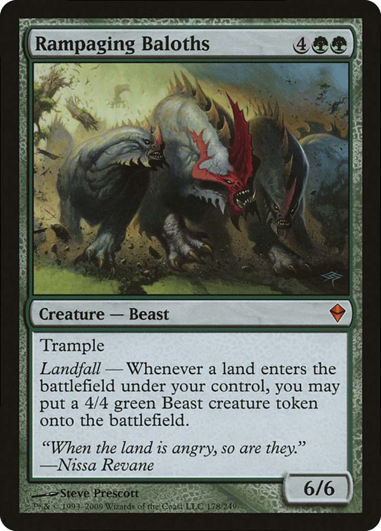 Rampaging Baloths (Zendikar) (Oversized) [Oversize Cards] - POKÉ JEUX