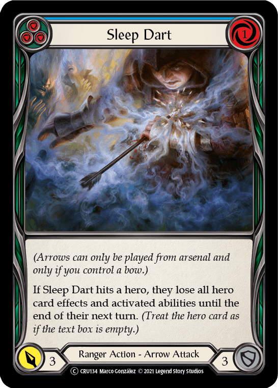 Sleep Dart (Blue) [U-CRU134] (Crucible of War Unlimited) Unlimited Rainbow Foil - POKÉ JEUX