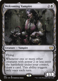 Welcoming Vampire (Showcase Fang Frame) [Innistrad: Crimson Vow]