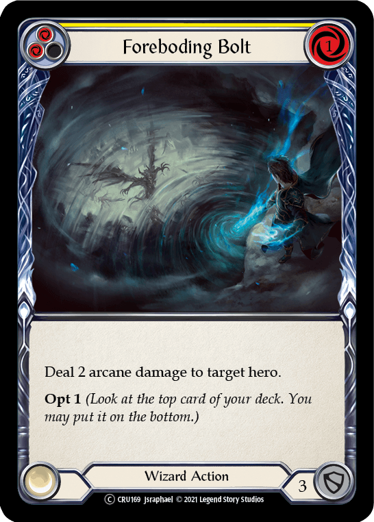 Foreboding Bolt (Yellow) [U-CRU169] (Crucible of War Unlimited) Unlimited Rainbow Foil - POKÉ JEUX
