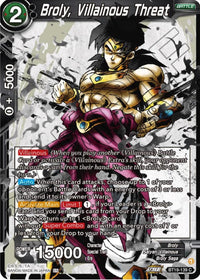 Broly, Villainous Threat (BT19-139) [Fighter's Ambition] - POKÉ JEUX