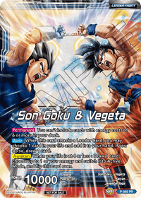 Son Goku & Vegeta // Miracle Strike Gogeta (Gold Stamped) (P-069) [Mythic Booster] - POKÉ JEUX