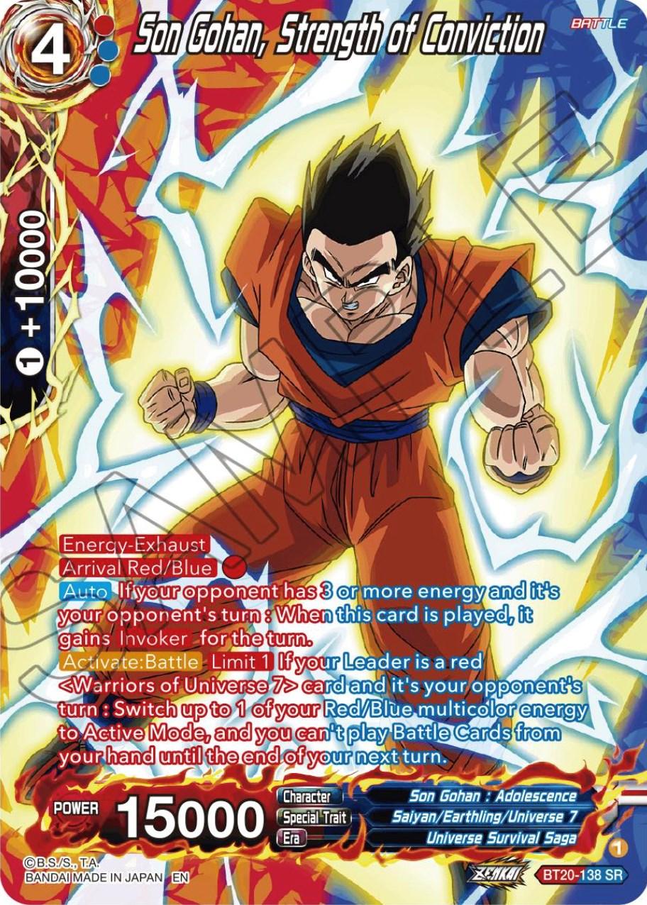 Son Gohan, Strength of Conviction (Silver Foil) (BT20-138) [Power Absorbed] - POKÉ JEUX