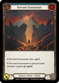Fervent Forerunner (Blue) [ARC184-C] (Arcane Rising) 1st Edition Rainbow Foil - POKÉ JEUX