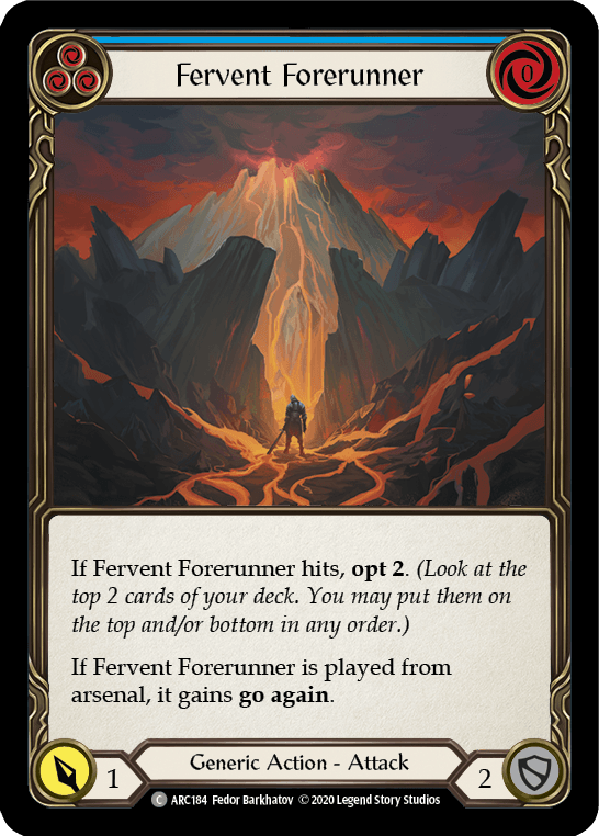 Fervent Forerunner (Blue) [U-ARC184] (Arcane Rising Unlimited) Unlimited Normal - POKÉ JEUX