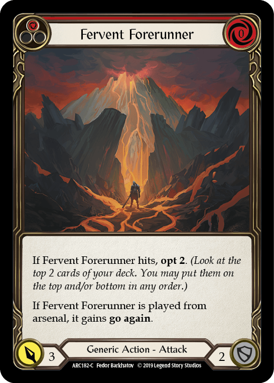 Fervent Forerunner (Red) [ARC182-C] (Arcane Rising) 1st Edition Normal - POKÉ JEUX