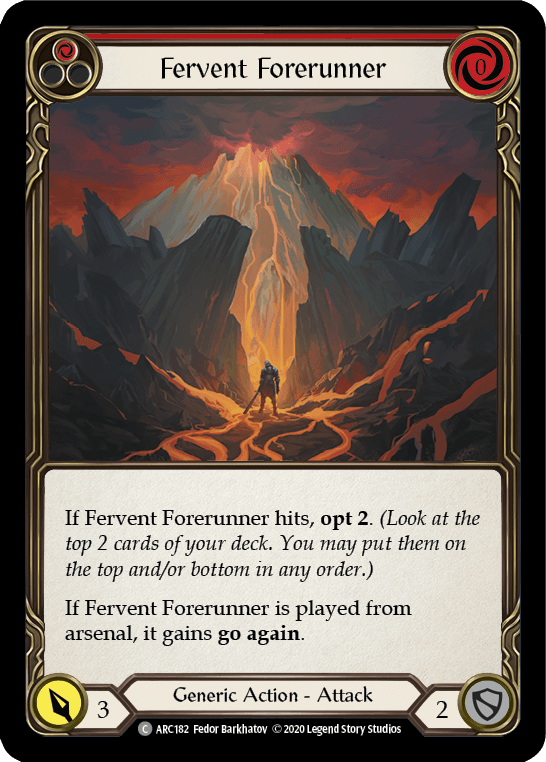 Fervent Forerunner (Red) [U-ARC182] (Arcane Rising Unlimited) Unlimited Normal - POKÉ JEUX