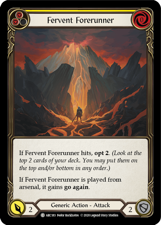 Fervent Forerunner (Yellow) [U-ARC183] (Arcane Rising Unlimited) Unlimited Normal - POKÉ JEUX