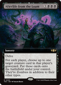 Afterlife from the Loam (Extended Art) (TDC-065) - Commander: Tarkir: Dragonstorm