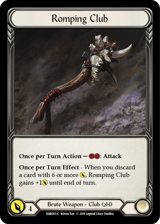 Romping Club [RNR003-C] (Rhinar Hero Deck) 1st Edition Normal - POKÉ JEUX