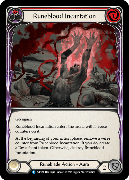 Runeblood Incantation (Red) [EVR107] (Everfest) 1st Edition Normal - POKÉ JEUX