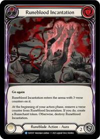 Runeblood Incantation (Red) [EVR107] (Everfest) 1st Edition Rainbow Foil - POKÉ JEUX