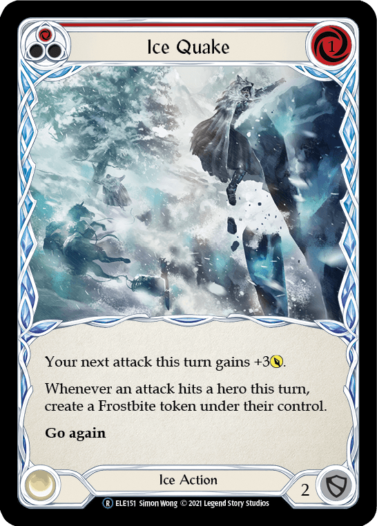 Ice Quake (Red) [U-ELE151] (Tales of Aria Unlimited) Unlimited Rainbow Foil - POKÉ JEUX