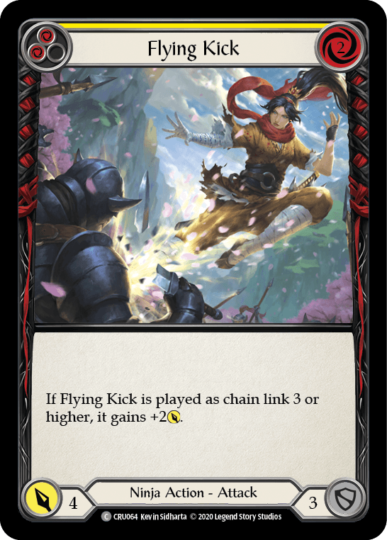 Flying Kick (Yellow) [CRU064] (Crucible of War) 1st Edition Normal - POKÉ JEUX