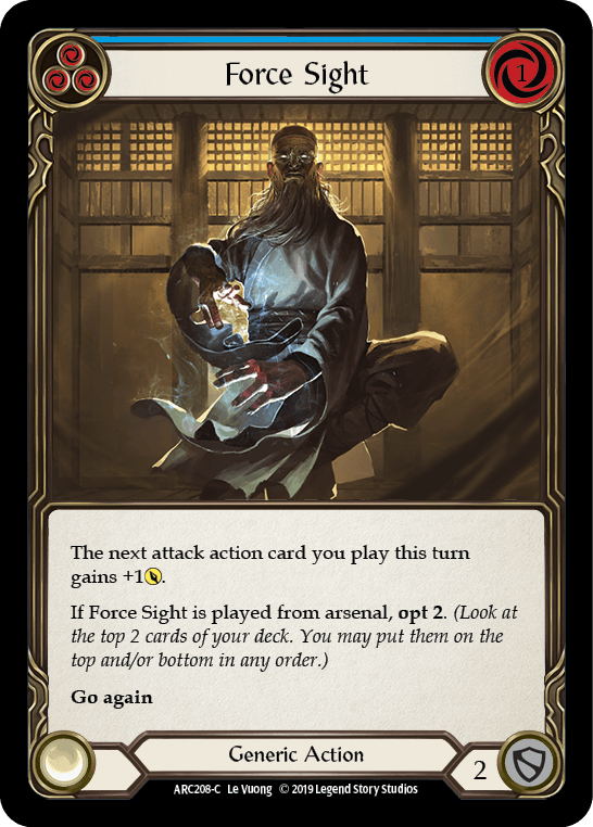 Force Sight (Blue) [ARC208-C] (Arcane Rising) 1st Edition Normal - POKÉ JEUX
