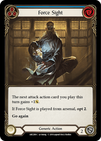 Force Sight (Blue) [ARC208-C] (Arcane Rising) 1st Edition Rainbow Foil - POKÉ JEUX