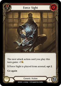 Force Sight (Red) [ARC206-C] (Arcane Rising) 1st Edition Rainbow Foil - POKÉ JEUX