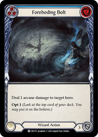 Foreboding Bolt (Blue) [CRU170] (Crucible of War) 1st Edition Normal - POKÉ JEUX