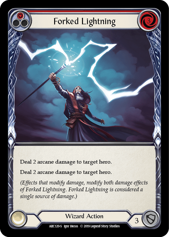 Forked Lightning [ARC120-S] (Arcane Rising) 1st Edition Normal - POKÉ JEUX