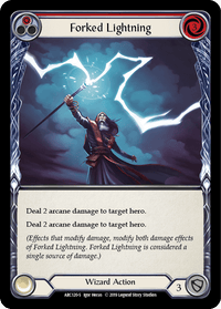 Forked Lightning [ARC120-S] (Arcane Rising) 1st Edition Normal - POKÉ JEUX