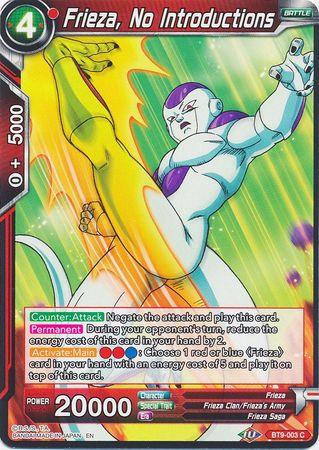 Frieza, No Introductions (BT9-003) [Universal Onslaught] - POKÉ JEUX
