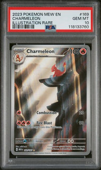 2023 POKEMON MEW EN-151 #169 CHARMELEON ILLUSTRATION RARE PSA 10 #118133760