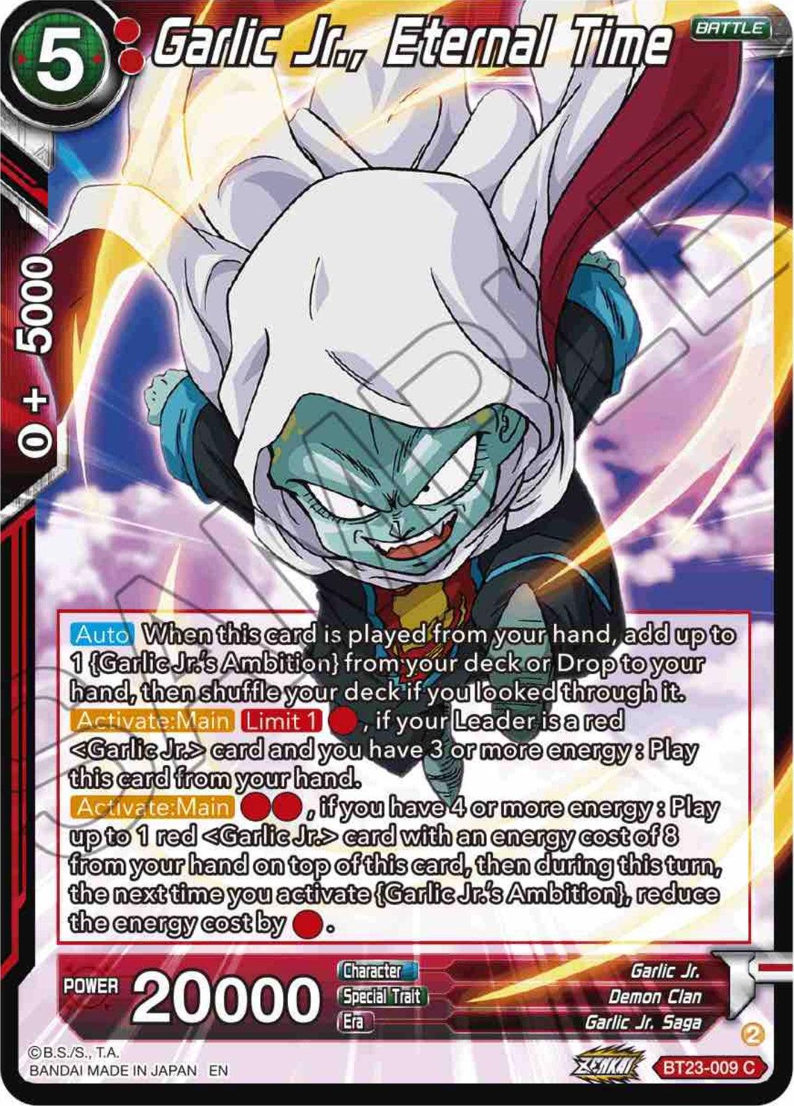 Garlic Jr., Eternal Time (BT23-009) [Perfect Combination] - POKÉ JEUX