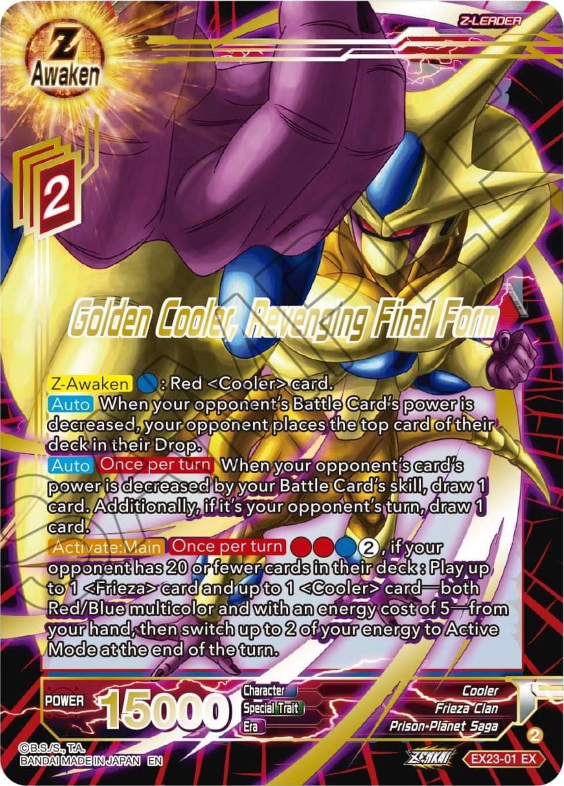 Golden Cooler, Revenging Final Form (EX23-01) [Premium Anniversary Box 2023] - POKÉ JEUX