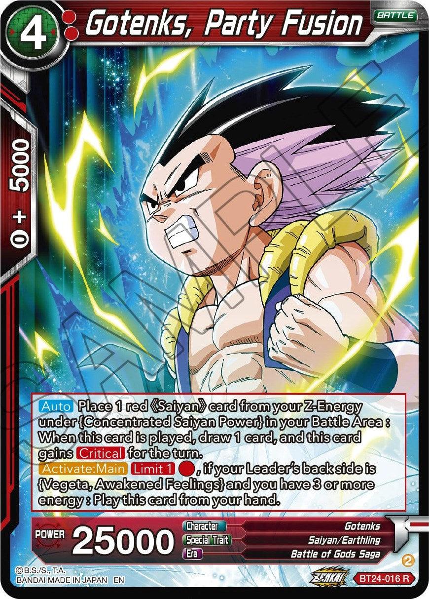 Gotenks, Party Fusion (BT24-016) [Beyond Generations] - POKÉ JEUX