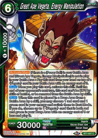 Great Ape Vegeta, Energy Manipulation (BT7-057) [Assault of the Saiyans] - POKÉ JEUX
