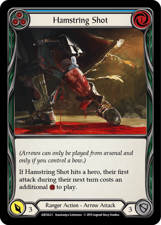 Hamstring Shot (Blue) [ARC062-C] (Arcane Rising) 1st Edition Normal - POKÉ JEUX