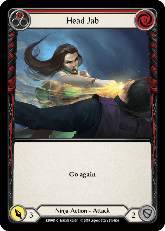 Head Jab (Red) [KSU011-C] (Katsu Hero Deck) 1st Edition Normal - POKÉ JEUX