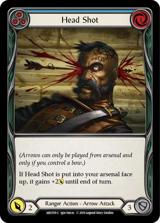 Head Shot (Blue) [ARC059-C] (Arcane Rising) 1st Edition Normal - POKÉ JEUX