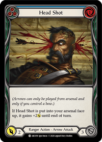 Head Shot (Blue) [U-ARC059] (Arcane Rising Unlimited) Unlimited Rainbow Foil - POKÉ JEUX