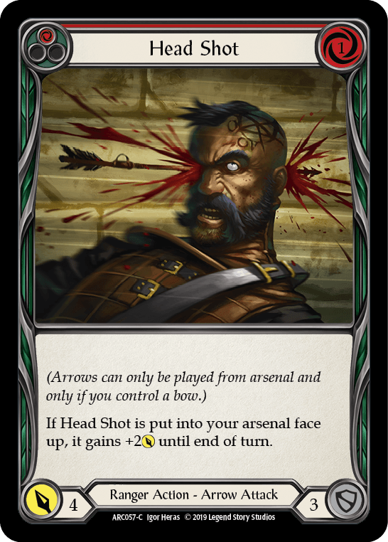 Head Shot (Red) [ARC057-C] (Arcane Rising) 1st Edition Normal - POKÉ JEUX