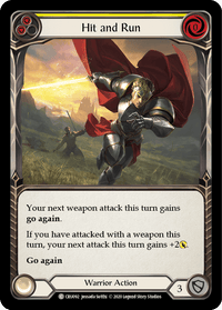 Hit and Run (Yellow) [CRU092] (Crucible of War) 1st Edition Normal - POKÉ JEUX