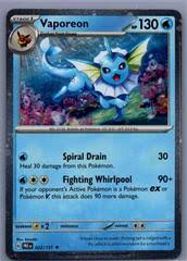 Vaporeon (Cosmos Holo) (22/131)  - Miscellaneous Cards & Products Holofoil