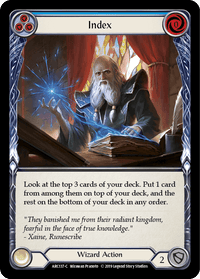 Index (Blue) [ARC137-C] (Arcane Rising) 1st Edition Rainbow Foil - POKÉ JEUX