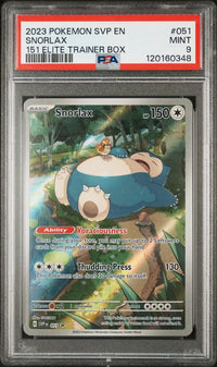 2023 POKEMON SVP EN-SV BLACK STAR PROMO #051 SNORLAX 151 ELITE TRAINER BOX #120160348